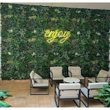 thumbnail of Bonerva | Jardín Vertical Artificial Menorca | Reacción al fuego clase "B" | Pieza 100x100cm (1m²) | Planta artificial para HORECA| MAL1222