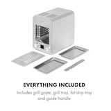 thumbnail of Hannibal Hochtemperaturgrill Indoor 2.200W 850°C Edelstahl silber Edelstahl