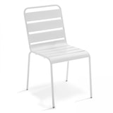 thumbnail of Ensemble table de terrasse et 8 chaises en métal blanc - Oviala