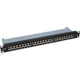 thumbnail of InLine® Patchfeld Cat.6, 24-fach, 48,26cm (19"), 1HE, schwarz, RAL9005