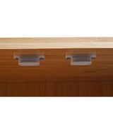 thumbnail of Badezimmerschrank HWC-B18, Badschrank Regal Badregal Kommode, 3 Türen Bambus 81x97x34cm