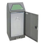 thumbnail of Abfalltrennung Modul-Vario 75 graualu-struktur, verz. Innenbehälter, 75 Liter, Trethebel