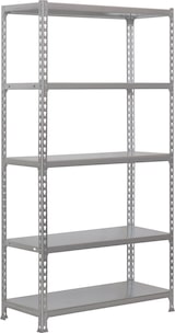 thumbnail of SimonRack Estantería Metálica, 1800x900x400 mm, 5 Alturas, Bandeja Metal, 180 kg de Punto Flexión, Gris/Galva - Simonclick
