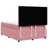 thumbnail of vidaXL Boxspringbett mit Matratze Rosa 140x200 cm Samt