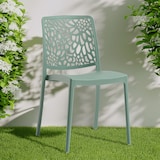 thumbnail of Set 4 Chaises Empilables en Polypropylène avec fibre de verre pour Jardin ou intérieur, hydrofuges et résistantes, design moderne - SOLE - Sauge