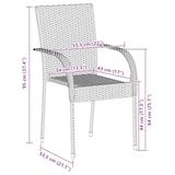 thumbnail of vidaXL Tuinstoelen stapelbaar 2 st poly rattan bruin