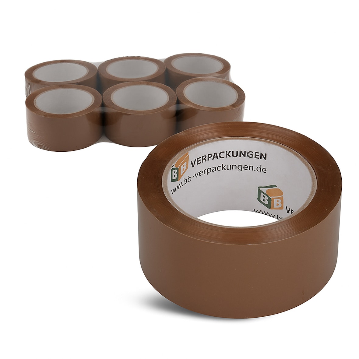 36x Klebeband PP-Plus 58 my braun leise abrollend 50 mm x 66 m Packband Paketklebeband BB-Verpackungen