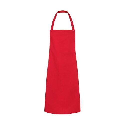 Bib Apron Press Stud Santorini: One Size / Red