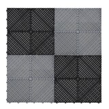 thumbnail of Geventileerde Kliktegels 6m x 6m voor Garage en Werkplaatsen, Antislip - 120 Zwart en 120 Grijs