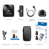 thumbnail of Microphone Sans Fil Pour iPhone iPad Avec Réduction De Bruit Et Longue Autonomie YONIS