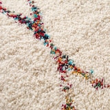 thumbnail of Rechthoekig shag tapijt met etnisch beige patroon 160x230 cm - Oviala