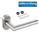 thumbnail of Fenstergriffe Edelstahl gebürstet 10 Stück Fensterolive Rasterolive Fensterbeschlag Fenstergarnitur