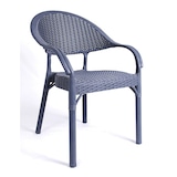 thumbnail of Sillón TORREMOLINOS, apilable, polipropileno gris oscuro.