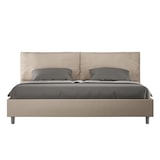 thumbnail of Letto matrimoniale king size contenitore imbottito 200x210 similpelle tortora Antea Large