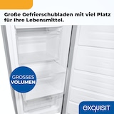 thumbnail of Exquisit Gefrierschrank, 161 Liter, No-Frost, LED-Anzeige, leise, GS5231-NF-H-040C inoxlook