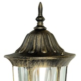 thumbnail of Licht-Erlebnisse Retro Wandlampe MILANO für Außen Aluminium in Gold Antik Glas Schirm E27 IP44 Landhaus Lampe Hof Garten, CX220331