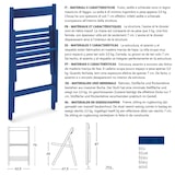 thumbnail of Yelloo - Sedia Libro colore BLU richiudibile Pieghevole salvaspazio Legno Massello di faggio