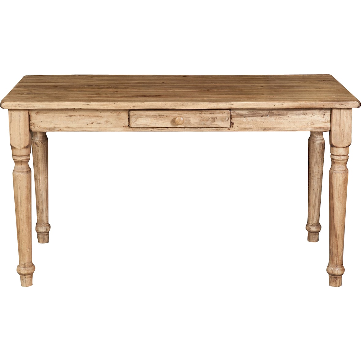 Biscottini Tavolo da pranzo e cucina 140x80x80 cm - Scrivania ufficio con cassetto - Tavolo cucina - Tavolo ristorante in legno massello Made in Italy