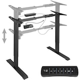 thumbnail of tectake Telaio per scrivania elettrico ad altezza regolabile e memorizzabile 85-129 x 65 x 71-121 cm - nero - 402999