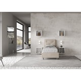 thumbnail of Letto Singolo senza rete imbottito 90x200 microfibra sabbia Appia