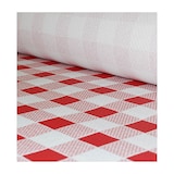thumbnail of MONOUSO - Papieren tafelkleed rol rood Checkers 1x100m. 40g (6 stuks)