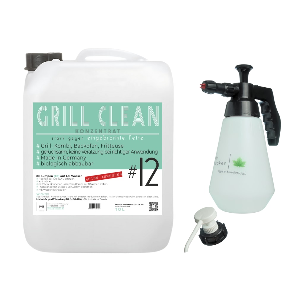 Grill Clean 10 l inkl. Zubehör (Krustenentferner) Konzentrat
