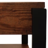 thumbnail of TV-Rack HWC-L53, Fernsehtisch Lowboard TV-Tisch, Metall 42x120x44cm ~ dunkle Wildeiche