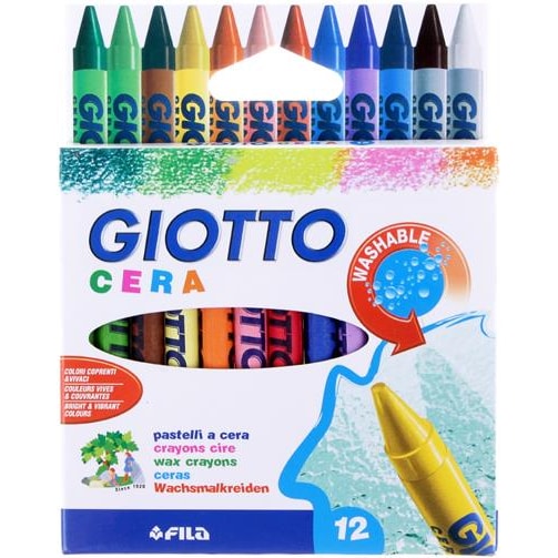 GIOTTO Crayons de cire (12 pièces)