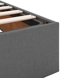 thumbnail of vidaXL Ottoman-Bett ohne Matratze Dunkelgrau 120x190 cm Stoff