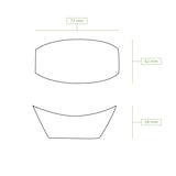 thumbnail of greenbox - Barquito de madera para tapas, 80 mm, 1000 ud.