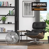 thumbnail of Brandson Bodenventilator Retro Stil, Windmaschine 50 cm, Ventilator, Standventilator, hoher Luftdurchsatz, Bodenventilator, stufenlos neigbar, Silber