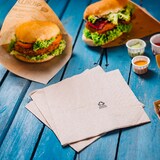 thumbnail of BIOZOYG 200 Stück Servietten 20x20cm Papierservietten, Einwegservietten, 2-lagig, 1/4 Falz, aus Recyclingpapier, ideal für Gastronomie und Events