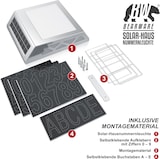 thumbnail of BEARWARE LED Solar Hausnummernleuchte, Wandlicht mit Nummernset, Warmweiß, PIR, Solarpanel, Ein-/Ausschalter
