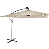 thumbnail of tectake Sonnenschirm Sunna LED-Solar mit Kurbel 2,5 x 2,5 m   Beige