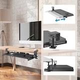 thumbnail of Tastaturablage / Tastaturhalterung VM-KB Stahl schwarz hjh OFFICE