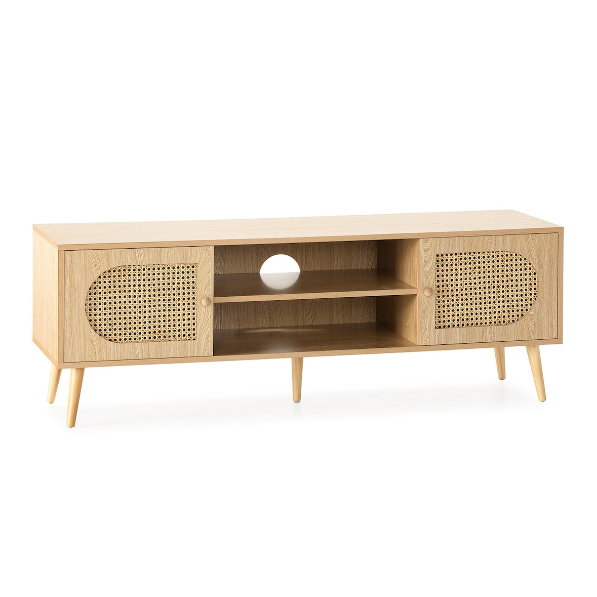 Meuble Tv Luna 2 portes couleur Chêne