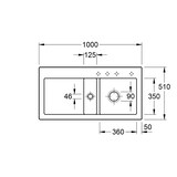 thumbnail of Villeroy&Boch Spülbecken, Küchenspüle Subway 60 Crema 1000x510mm, Unterschrankbreite 60cm