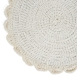 thumbnail of Bazar Bizar Placemat van zeegras katoen 40x40x1 cm wit