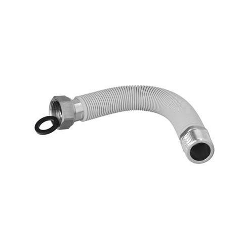 Tuberia Extensible Agua Acero Inoxidable Corrugado. Longitud de 22,5 a 30 cm. Tomas 3/4"