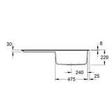 thumbnail of Villeroy&Boch Rechteckiges Spülbecken, Küchenspüle Siluet 60 Steam hell grau, 100x51cm, Unterschrankbreite 60 cm
