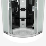 thumbnail of Dampfdusche Duschtempel Sauna Dusche Duschkabine D46-23M3-EC 100x100 cm mit 2K Scheiben Versiegelung