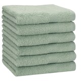 thumbnail of 6 Duschtücher PREMIUM 70 cm x 140 cm Farbe heugrün