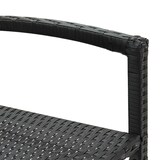 thumbnail of vidaXL 5-tlg. Gartenbar-Set Schwarz Massivholz Akazie und Poly Rattan