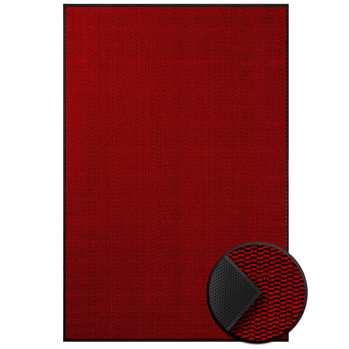 KARAT Schmutzfangmatte SKY Novo Einzigartiger TPE-Rücken Rot 40 x 60 cm