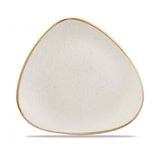 thumbnail of Barley White driehoekig bord 22,9 cm Churchill Stonecast met stippen 12swhstr9 Pak van 12
