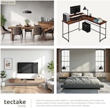 thumbnail of tectake Escritorio Melrose 140x130x76,5cm  Madera Industrial Oscura, Rústica