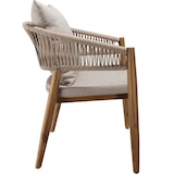 thumbnail of tectake Tuinstoel Manacor, ropedesign - 4-delige set zandkleur