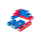 thumbnail of PROREGAL 48x Leitfähige Industriebox 400 S | HxBxT 8,1x9,1x40cm | 2,2 Liter | ESD, Sichtlagerkasten, Sortimentskasten, Sortimentsbox