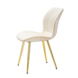 thumbnail of SEDIA PARIS SPACE CREMA /GOLD SET 2 PZ CM 46X58X77