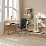 thumbnail of Cadeira de Escritório com Rodas Elegance 116x89x60cm Preto Thinia Home